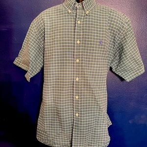 Mens Ralph Lauren Short Sleeve Button Down Shirt